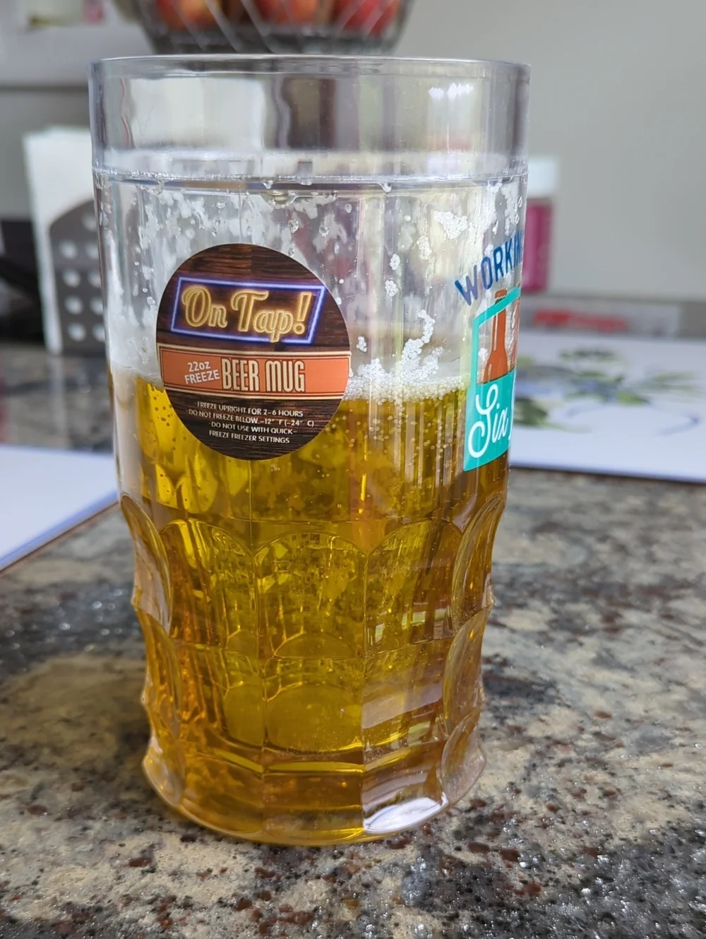 Beer Mug with Amber Accent - Home Party Glass